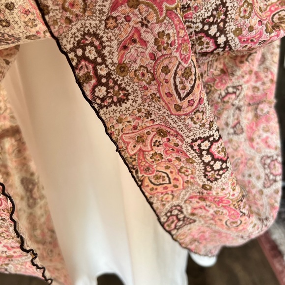 Yves Cossette Depeche Mode floral vintage dress Sz 16 - Picture 11 of 14